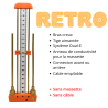 ANTENNE DE LECHER RETRO de couleur Orange sans massette ni câble