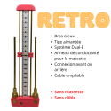 ANTENNE DE LECHER RETRO de couleur Rose sans massette ni câble
