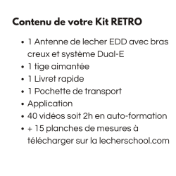 ANTENNE DE LECHER RETRO de couleur Pastel sans massette ni câble