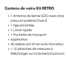 ANTENNE DE LECHER RETRO de couleur Pastel sans massette ni câble