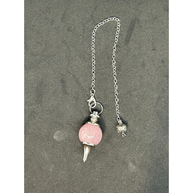 Pendule Séphoroton en Quartz Rose