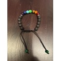 Bracelet 7 Chakras en Pierres Naturelles et Pierre de Lave