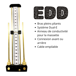 Antenne de Lecher EDD® coloris Noir, vue de face