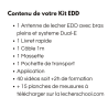 Détail du contenu de votre pack l'antenne de Lecher EDD®