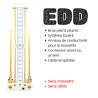 ANTENNE DE LECHER EDD Couleur Blanc sans massette ni câble