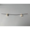 ANTENNE DE LECHER RETRO de couleur Blanc avec tige aimantée et bras creux