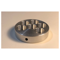 ANTENNE DE LECHER RETRO de couleur Blanc avec tige aimantée et bras creux